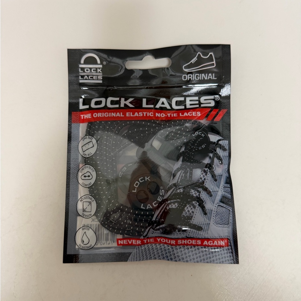 Black Elastic No-Tie Shoelaces